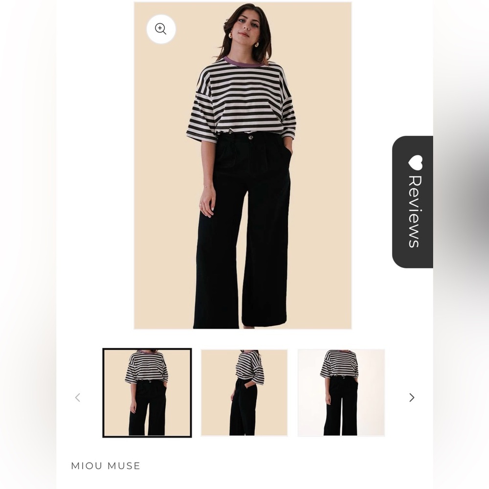 Tiana High-Waisted Pleated Trousers - Black